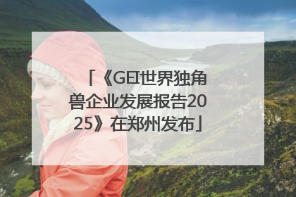 《GEI世界独角兽企业发展报告2025》在郑州发布