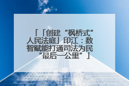 「创建“枫桥式”人民法庭」印江：数智赋能打通司法为民“最后一公里”