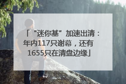 “迷你基”加速出清：年内117只谢幕，还有1655只在清盘边缘