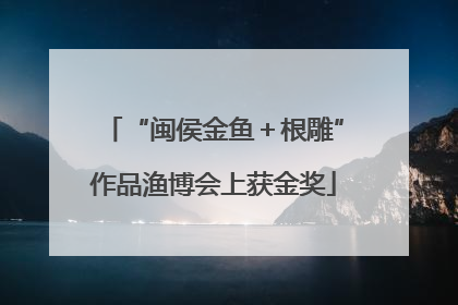“闽侯金鱼＋根雕”作品渔博会上获金奖