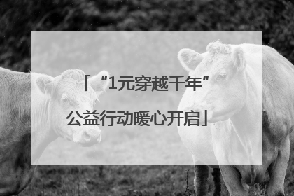 “1元穿越千年”公益行动暖心开启