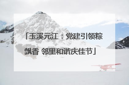 玉溪元江：党建引领粽飘香 邻里和谐庆佳节