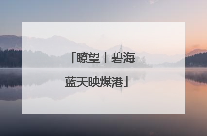 瞭望丨碧海蓝天映煤港