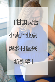 甘肃灵台小麦产业点燃乡村振兴新引擎