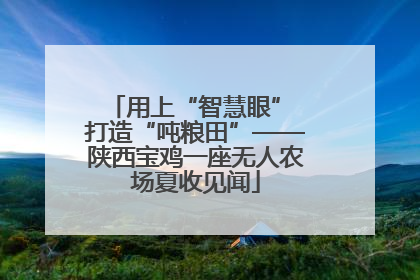 用上“智慧眼” 打造“吨粮田”——陕西宝鸡一座无人农场夏收见闻