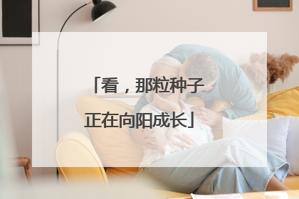 看，那粒种子正在向阳成长