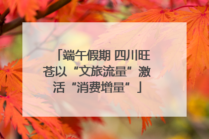 端午假期 四川旺苍以“文旅流量”激活“消费增量”