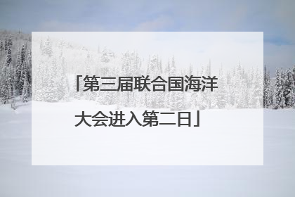 第三届联合国海洋大会进入第二日