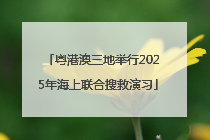 粤港澳三地举行2025年海上联合搜救演习