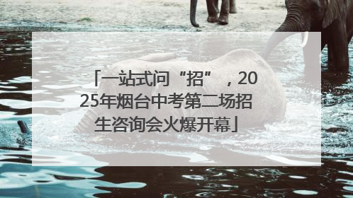 一站式问“招”，2025年烟台中考第二场招生咨询会火爆开幕