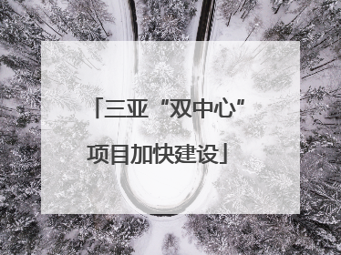 三亚“双中心”项目加快建设
