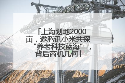 上海划地2000亩，邀腾讯小米共探“养老科技蓝海”，背后商机几何