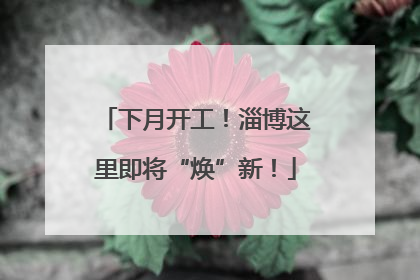 下月开工！淄博这里即将“焕”新！
