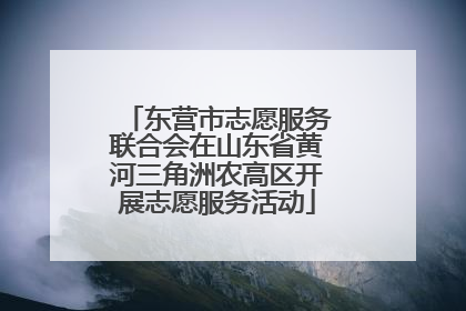 东营市志愿服务联合会在山东省黄河三角洲农高区开展志愿服务活动