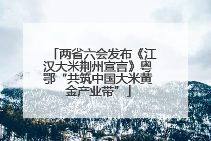 两省六会发布《江汉大米荆州宣言》粤鄂“共筑中国大米黄金产业带”