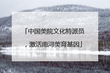 中国美院文化特派员，激活南浔美育基因