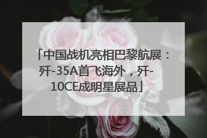 中国战机亮相巴黎航展：歼-35A首飞海外，歼-10CE成明星展品