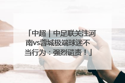 中超｜中足联关注河南vs蓉城极端球迷不当行为：强烈谴责！