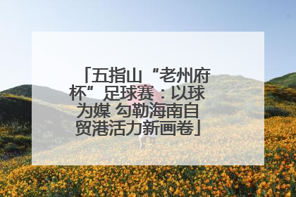 五指山“老州府杯”足球赛：以球为媒 勾勒海南自贸港活力新画卷