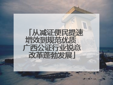 从减证便民提速增效到规范优质 广西公证行业锐意改革蓬勃发展