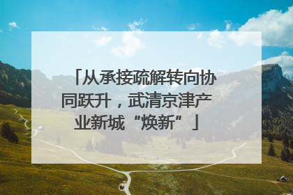 从承接疏解转向协同跃升，武清京津产业新城“焕新”