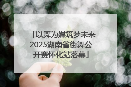 以舞为媒筑梦未来 2025湖南省街舞公开赛怀化站落幕