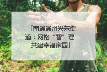南通通州兴东街道：网格“智”理 共建幸福家园