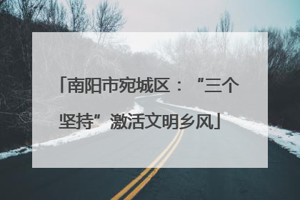南阳市宛城区：“三个坚持”激活文明乡风