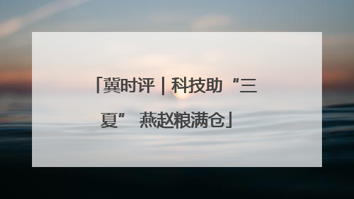 冀时评｜科技助“三夏” 燕赵粮满仓