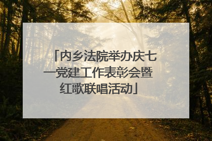 内乡法院举办庆七一党建工作表彰会暨红歌联唱活动
