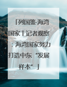 列国鉴·海湾国家丨记者观察：海湾国家努力打造中东“发展样本”