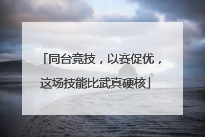 同台竞技，以赛促优，这场技能比武真硬核