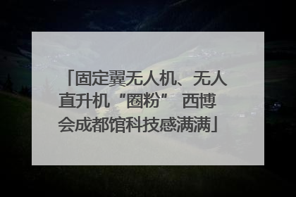 固定翼无人机、无人直升机“圈粉” 西博会成都馆科技感满满