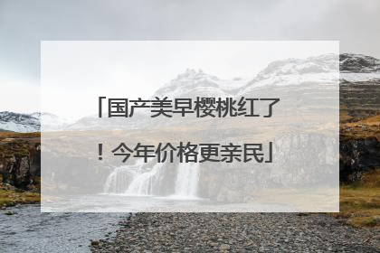 国产美早樱桃红了！今年价格更亲民