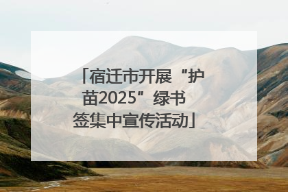 宿迁市开展“护苗2025”绿书签集中宣传活动