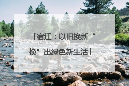宿迁：以旧换新“换”出绿色新生活