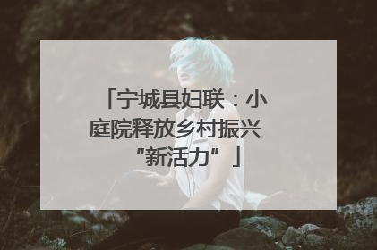 宁城县妇联：小庭院释放乡村振兴“新活力”
