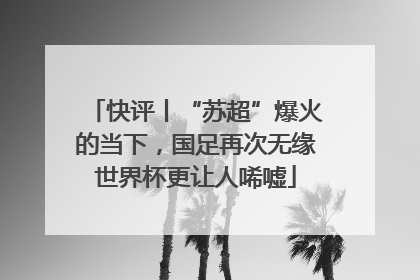 快评丨“苏超”爆火的当下，国足再次无缘世界杯更让人唏嘘