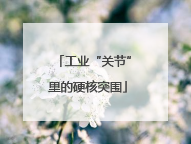 工业“关节”里的硬核突围