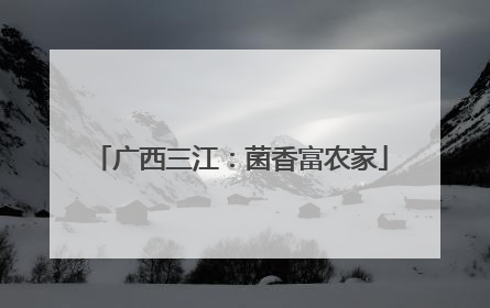 广西三江：菌香富农家