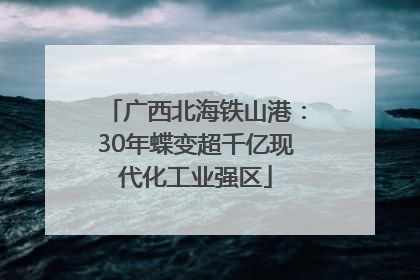 广西北海铁山港：30年蝶变超千亿现代化工业强区