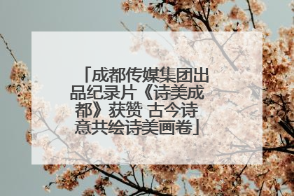 成都传媒集团出品纪录片《诗美成都》获赞 古今诗意共绘诗美画卷