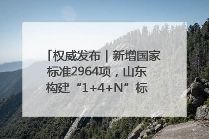 权威发布｜新增国家标准2964项，山东构建“1+4+N”标准化创新发展新格局