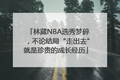 林葳NBA选秀梦碎，不论结局“走出去”就是珍贵的成长经历