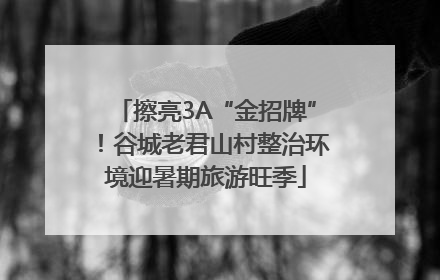 擦亮3A“金招牌”！谷城老君山村整治环境迎暑期旅游旺季