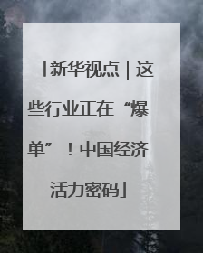 新华视点｜这些行业正在“爆单”！中国经济活力密码
