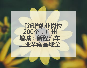 新增就业岗位200个，广州增城：新程汽车工业华南基地全面投产