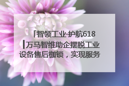 智领工业·护航618┃万马智维助企摆脱工业设备售后枷锁，实现服务与效能价值共振！