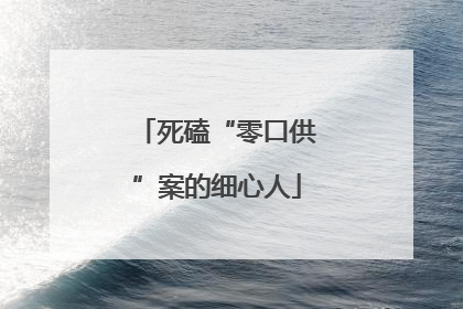 死磕“零口供”案的细心人