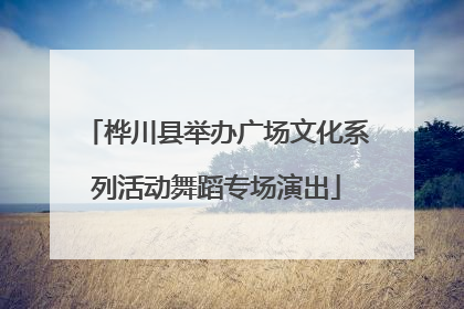 桦川县举办广场文化系列活动舞蹈专场演出